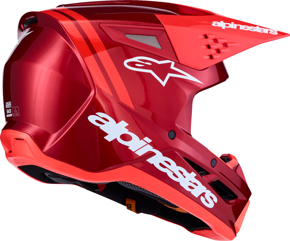 ALPINESTARS SM3 Helmet - Radium - Red/Red Fluo/White - Large 8300826-3216-L