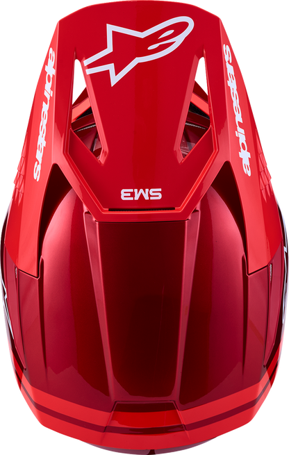 ALPINESTARS SM3 Helmet - Radium - Red/Red Fluo/White - Medium 8300826-3216-M