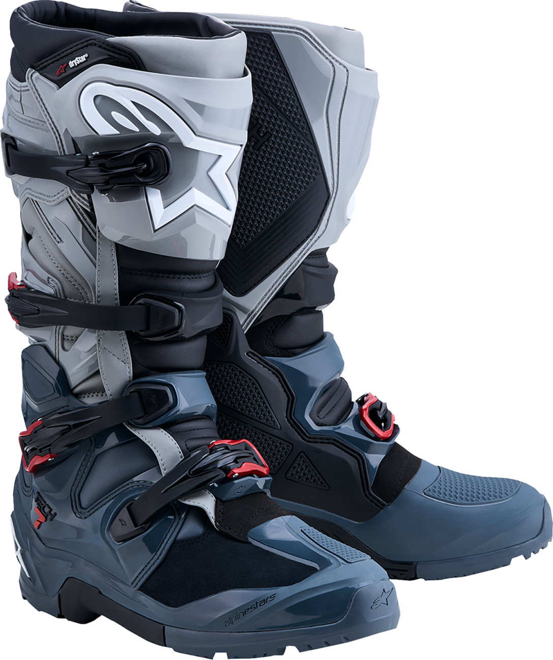 ALPINESTARS Tech 7 Enduro Drystar® Boots - Dark Gray/Red - US 13 / EU 48 2010526-9339-13