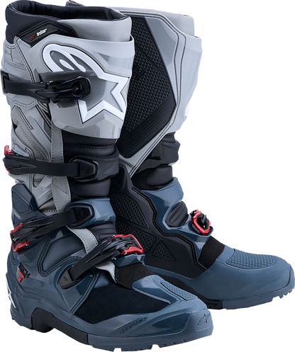 ALPINESTARS Tech 7 Enduro Drystar® Boots - Dark Gray/Red - US 13 / EU 48 2010526-9339-13