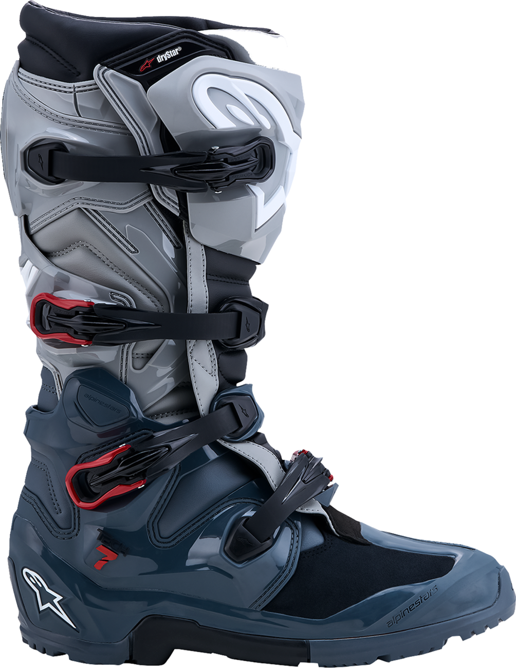ALPINESTARS Tech 7 Enduro Drystar® Boots - Dark Gray/Red - US 13 / EU 48 2010526-9339-13