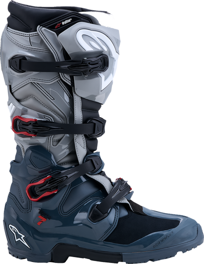 ALPINESTARS Tech 7 Enduro Drystar® Boots - Dark Gray/Red - US 13 / EU 48 2010526-9339-13