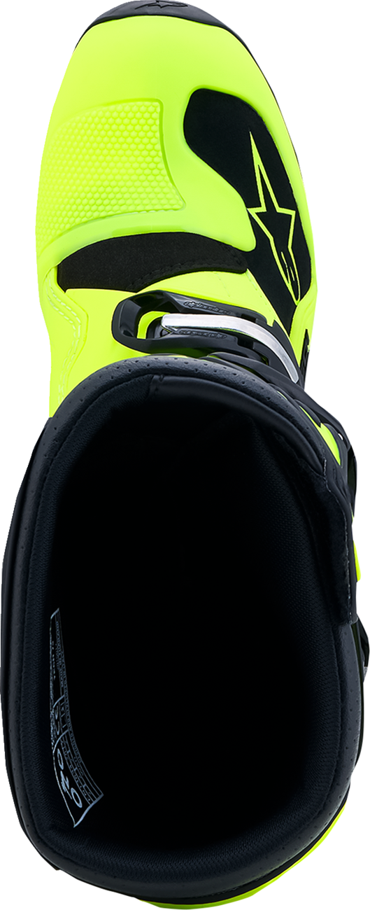 ALPINESTARS Youth Tech 7S Boots - Fluorescent Yellow/Black - US 3 / EU 35.5 2015017-551-3