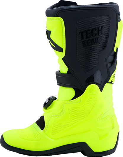 ALPINESTARS Youth Tech 7S Boots - Fluorescent Yellow/Black - US 3 / EU 35.5 2015017-551-3