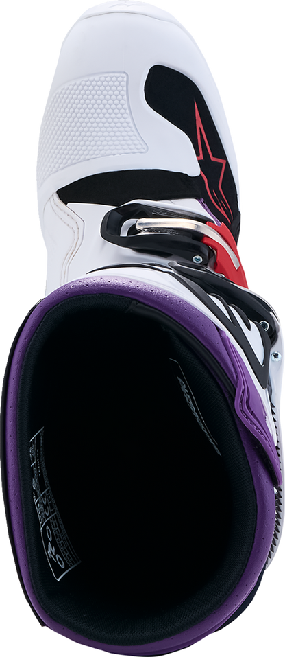 ALPINESTARS Youth Tech 7S Boots - Dark Blue/White/Black/Purple - US 5 / EU 38 2015017-7341-5