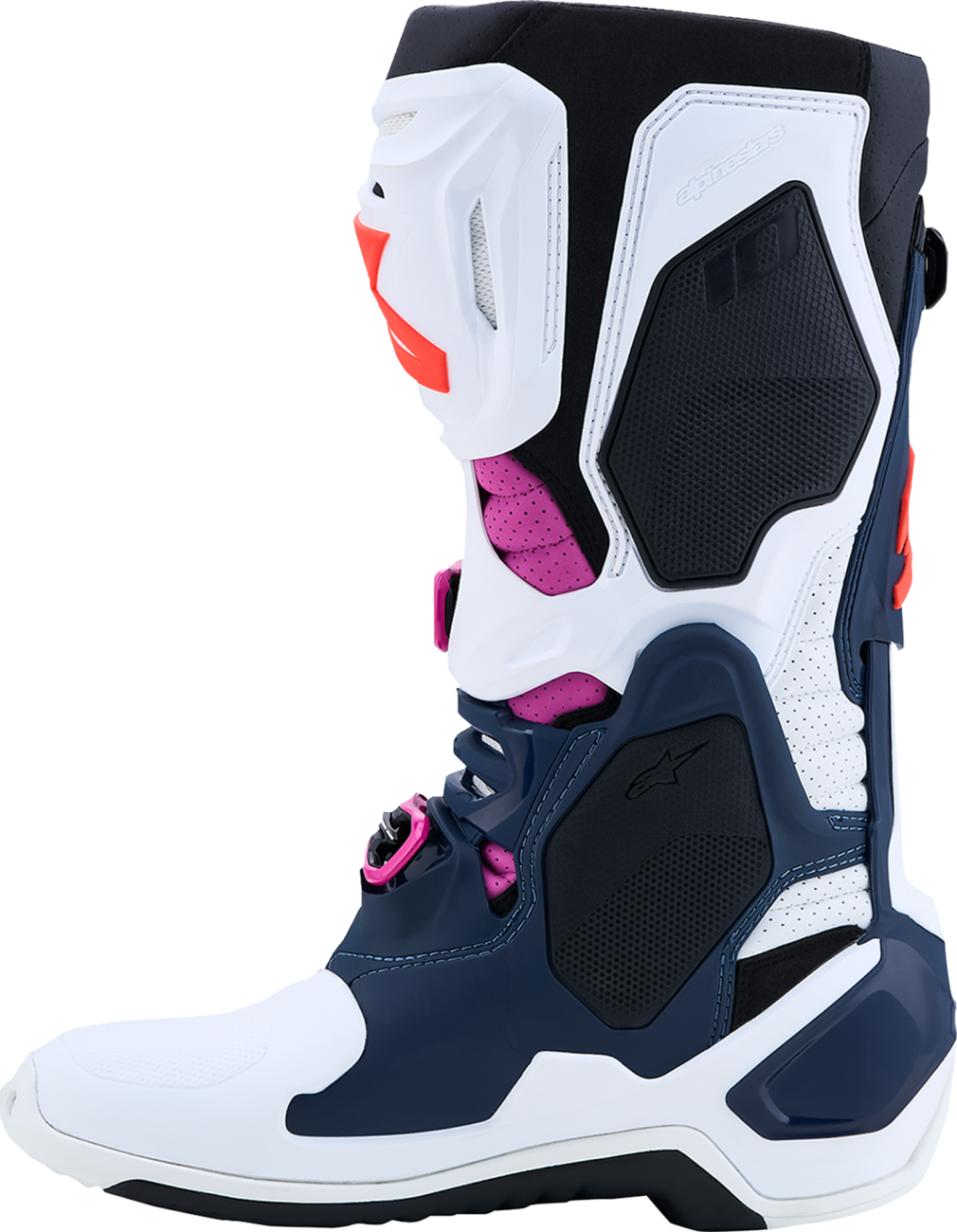 ALPINESTARS Tech 10 Supervented Boots - Dark Blue/White/Black/Fuchsia - US 12 / EU 47 2010520-7337-12