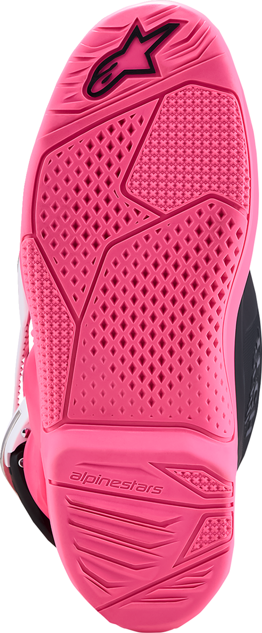 ALPINESTARS Youth Tech 7S Boots - Fluorescent Pink/Black/White - US 5 / EU 38 2015017-3187-5