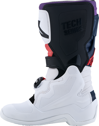 ALPINESTARS Youth Tech 7S Boots - Dark Blue/White/Black/Purple - US 8 / EU 42 2015017-7341-8