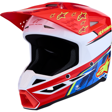 ALPINESTARS Youth SM3 Helmet - Falcon - Red Fluo/White/Blue/Yellow Fluo - Small 8301327-3206- YS