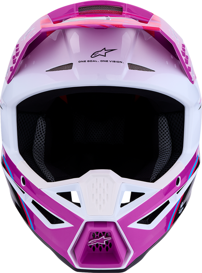 ALPINESTARS SM3 Helmet - Falcon - Purple/White/Black/Pink Fluo - 2XL 8300927-3222-2X