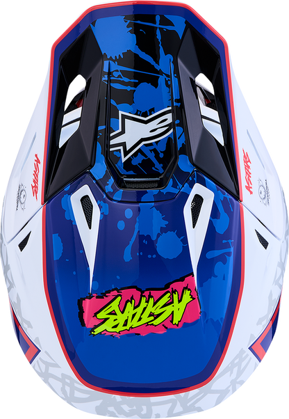 ALPINESTARS SM7 Helmet - Blaster - White/Blue/Red - XS 8301627-2217-XS
