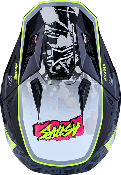 ALPINESTARS SM7 Helmet - Blaster - Black/Gray/White/Yellow Fluo - Small 8301627-1697-S