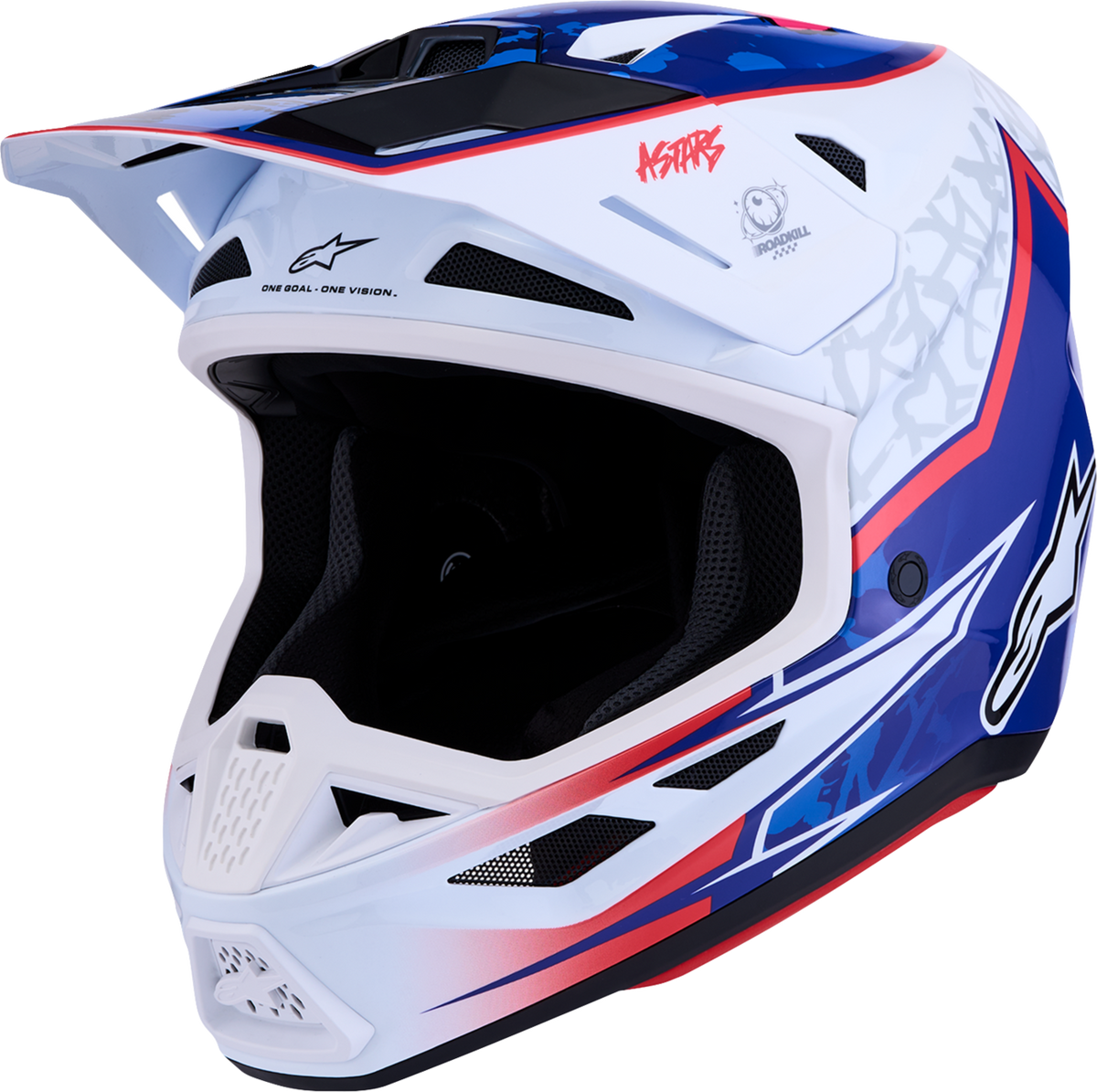ALPINESTARS SM7 Helmet - Blaster - White/Blue/Red - 2XL 8301627-2217-2X