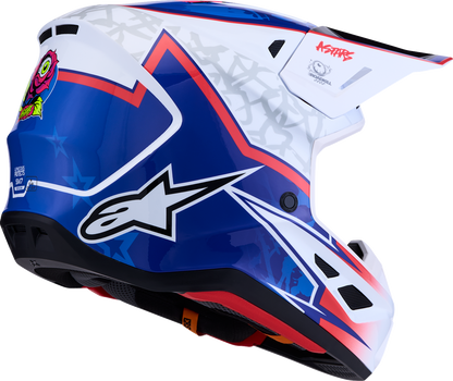 ALPINESTARS SM7 Helmet - Blaster - White/Blue/Red - 2XL 8301627-2217-2X