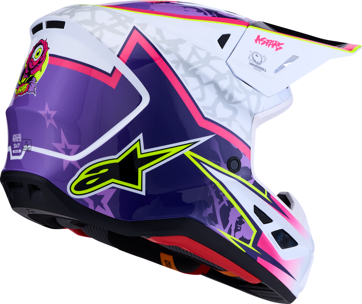 ALPINESTARS SM7 Helmet - Blaster - Purple/Pink/White - Large 8301627-3224-L