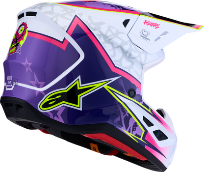ALPINESTARS SM7 Helmet - Blaster - Purple/Pink/White - Large 8301627-3224-L