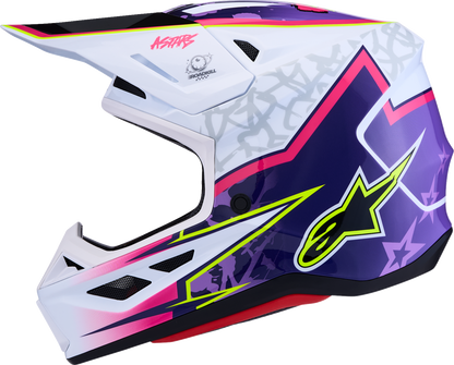 ALPINESTARS SM7 Helmet - Blaster - Purple/Pink/White - Large 8301627-3224-L