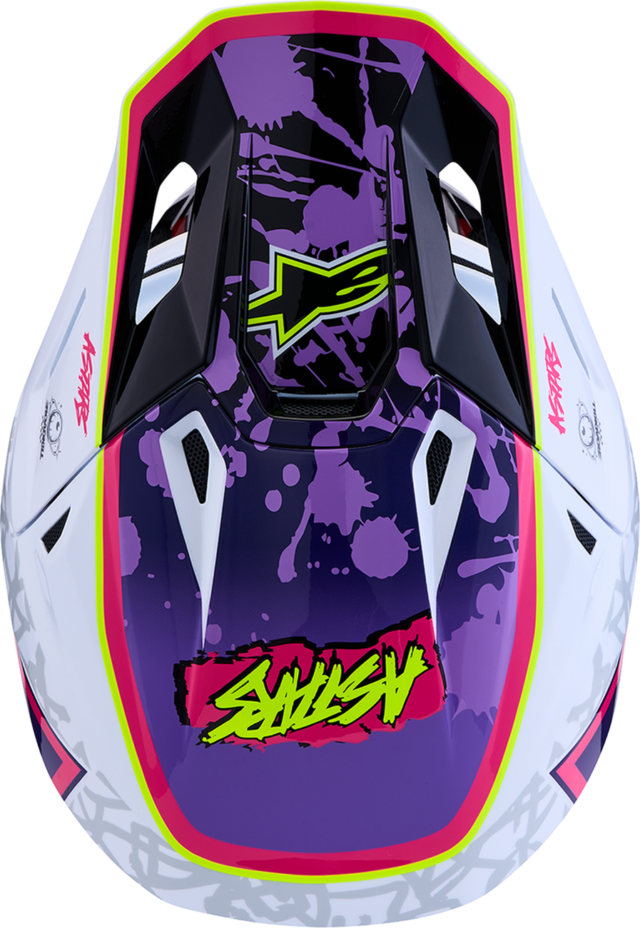 ALPINESTARS SM7 Helmet - Blaster - Purple/Pink/White - Large 8301627-3224-L