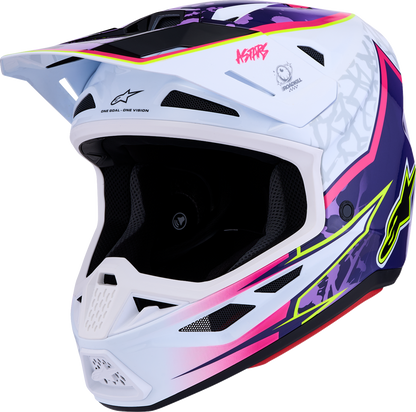 ALPINESTARS SM7 Helmet - Blaster - Purple/Pink/White - XL 8301627-3224-XL