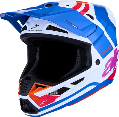 ALPINESTARS SM7 Helmet - Core - White/Blue/Orange/Pink - Medium 8301826-2088-M