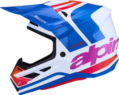 ALPINESTARS SM7 Helmet - Core - White/Blue/Orange/Pink - Medium 8301826-2088-M