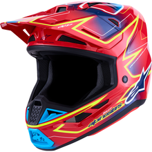 ALPINESTARS SM7 Helmet - Cast - Red/Yellow Fluo/Blue - Medium 8302626-3226-M