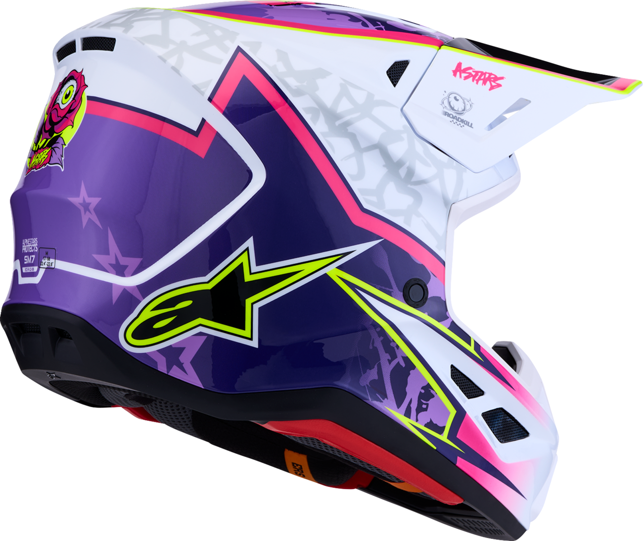 ALPINESTARS SM7 Helmet - Blaster - Purple/Pink/White - XL 8301627-3224-XL