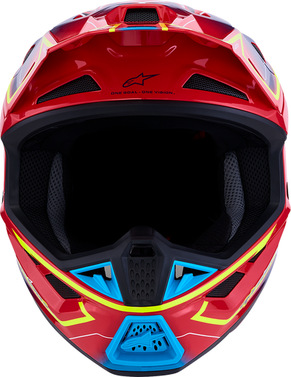 ALPINESTARS SM7 Helmet - Cast - Red/Yellow Fluo/Blue - Medium 8302626-3226-M