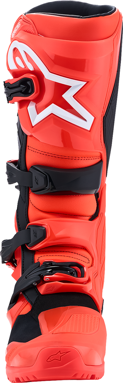 ALPINESTARS Tech 7 Enduro Boots - Black/Fluorescent Red - US 9 / EU 43 2010426-314-9