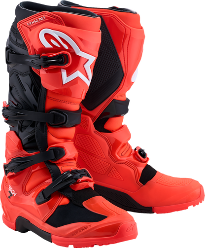 ALPINESTARS Tech 7 Enduro Boots - Black/Fluorescent Red - US 11 / EU 45.5 2010426-314-11
