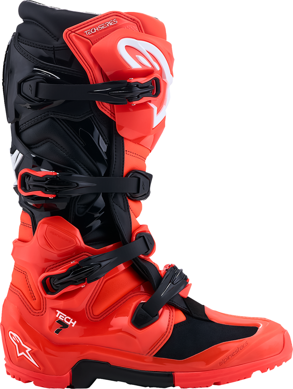 ALPINESTARS Tech 7 Enduro Boots - Black/Fluorescent Red - US 9 / EU 43 2010426-314-9