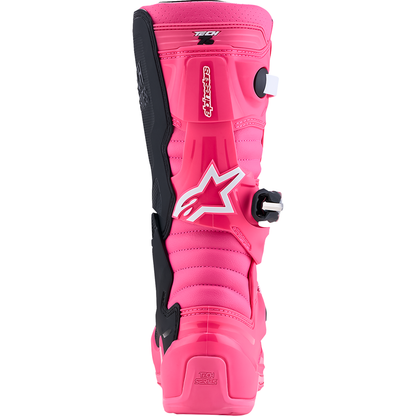 ALPINESTARS Youth Tech 7S Boots - Fluorescent Pink/Black/White - US 4 / EU 37 2015017-3187-4