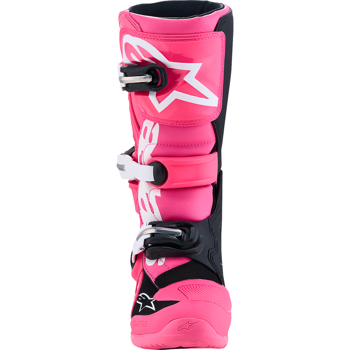 ALPINESTARS Youth Tech 7S Boots - Fluorescent Pink/Black/White - US 4 / EU 37 2015017-3187-4