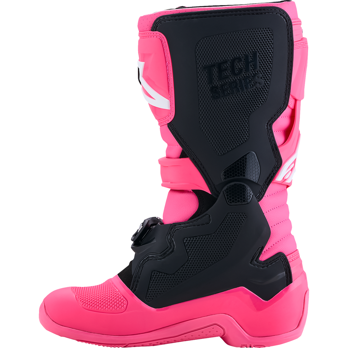 ALPINESTARS Youth Tech 7S Boots - Fluorescent Pink/Black/White - US 4 / EU 37 2015017-3187-4
