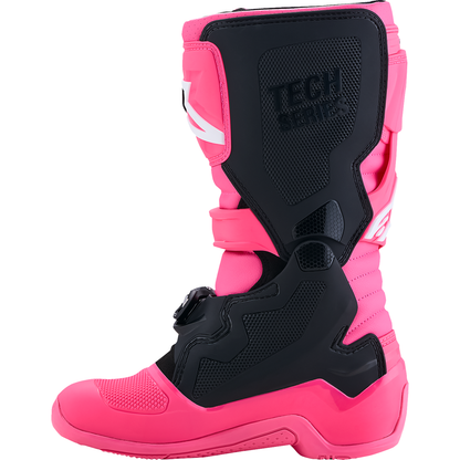 ALPINESTARS Youth Tech 7S Boots - Fluorescent Pink/Black/White - US 4 / EU 37 2015017-3187-4