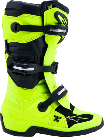ALPINESTARS Youth Tech 7S Boots - Fluorescent Yellow/Black - US 2 / EU 34 2015017-551-2