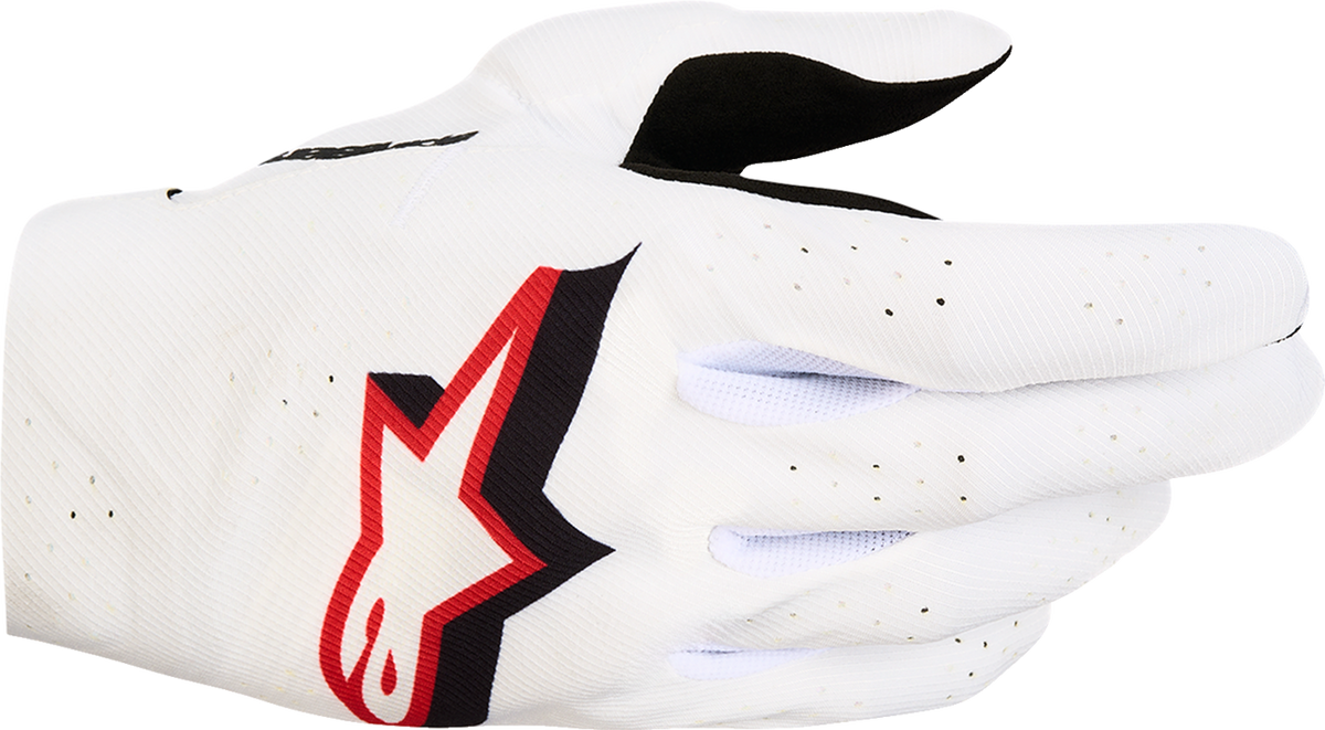 ALPINESTARS Supertech MX Gloves - White/Black/Fire Red - Small 3560627-2063-S
