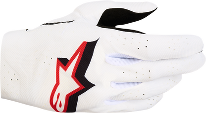 ALPINESTARS Supertech MX Gloves - White/Black/Fire Red - Small 3560627-2063-S