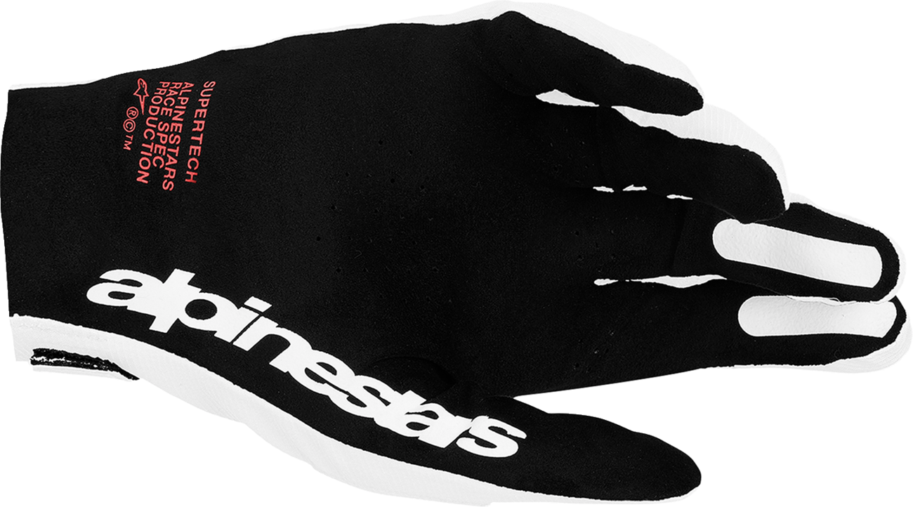 ALPINESTARS Supertech MX Gloves - White/Black/Fire Red - Small 3560627-2063-S