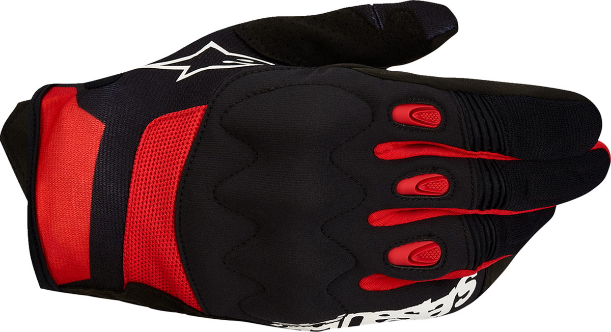 ALPINESTARS Techdura Gloves - Black/Bright Red - 2XL 3564524-1303-2XL