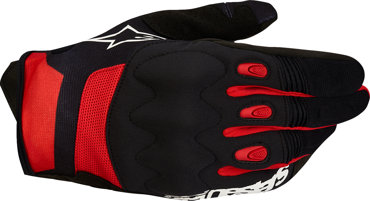ALPINESTARS Techdura Gloves - Black/Bright Red - 2XL 3564524-1303-2XL