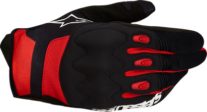 ALPINESTARS Techdura Gloves - Black/Bright Red - 2XL 3564524-1303-2XL