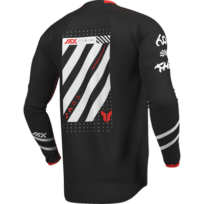 THOR Youth Launchmode Futura Jersey - Black/Red - XS 2912-2756