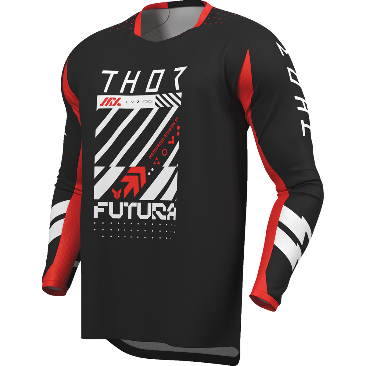 THOR Youth Launchmode Futura Jersey - Black/Red - XS 2912-2756