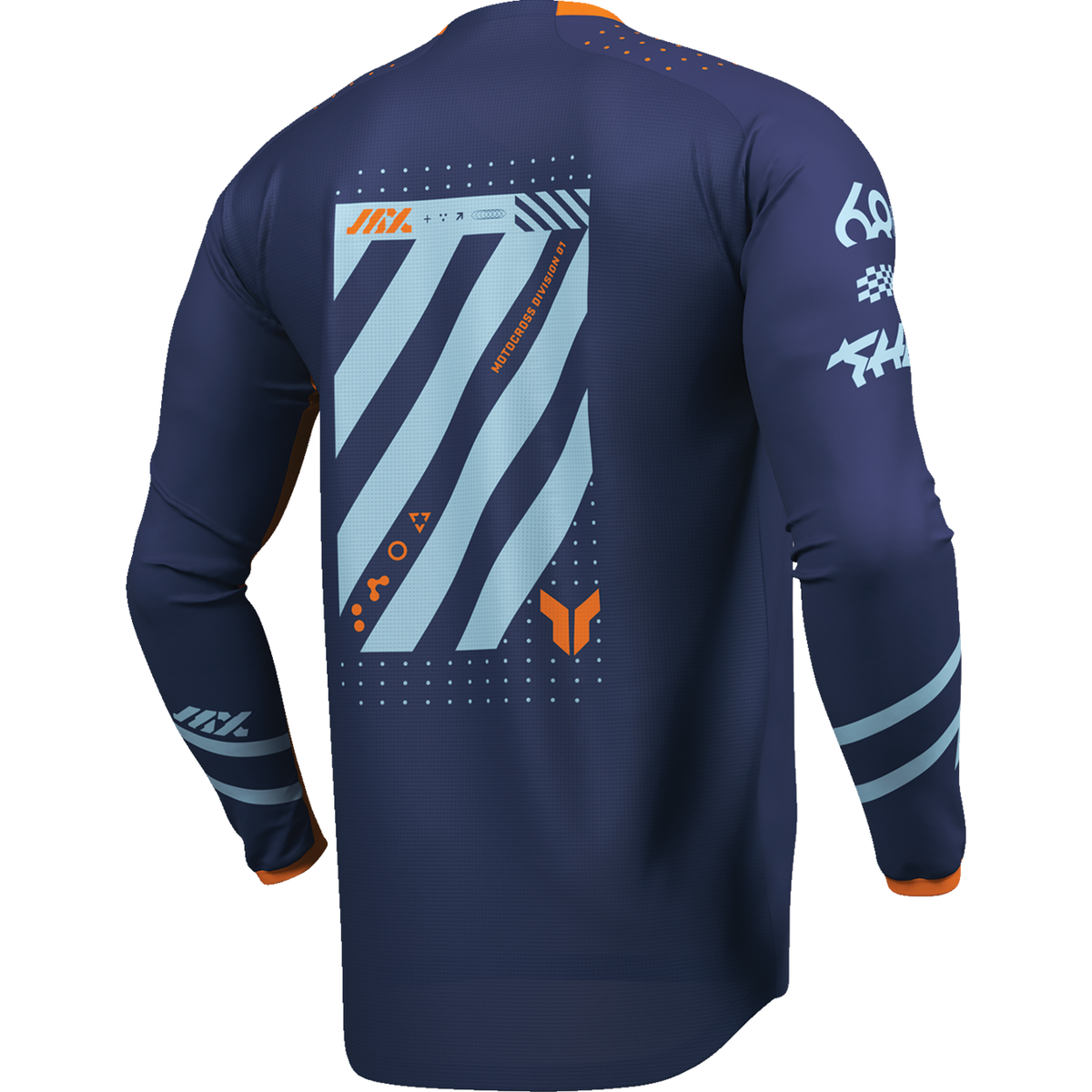 THOR Youth Launchmode Futura Jersey - Navy/Orange - Large 2912-2765