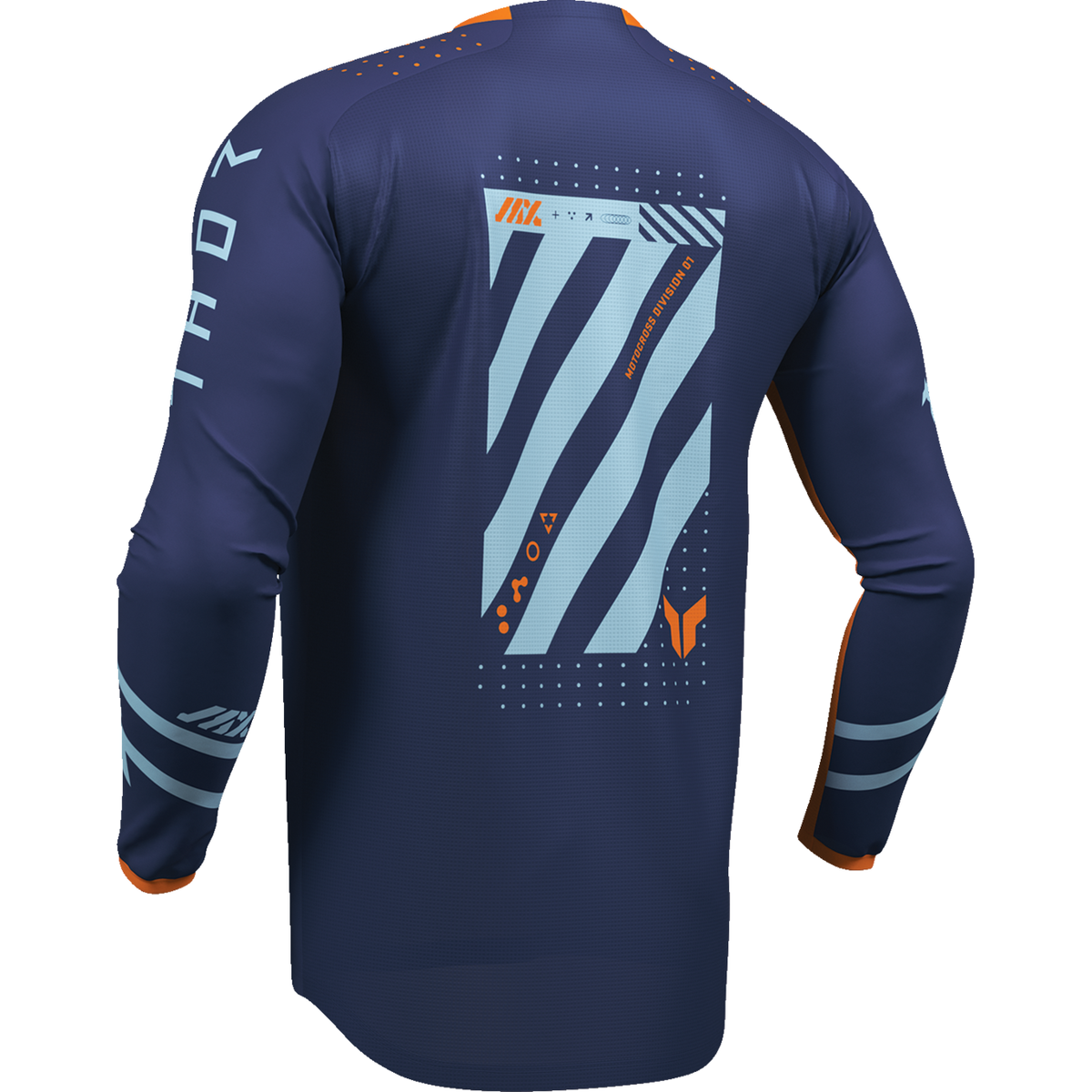 THOR Youth Launchmode Futura Jersey - Navy/Orange - Large 2912-2765