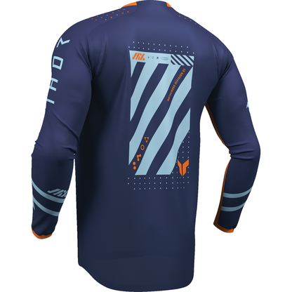 THOR Youth Launchmode Futura Jersey - Navy/Orange - Large 2912-2765