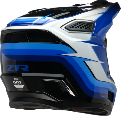 Z1R Dirt Maxx Helmet - Vortex - Blue/White - Large 0110-9690
