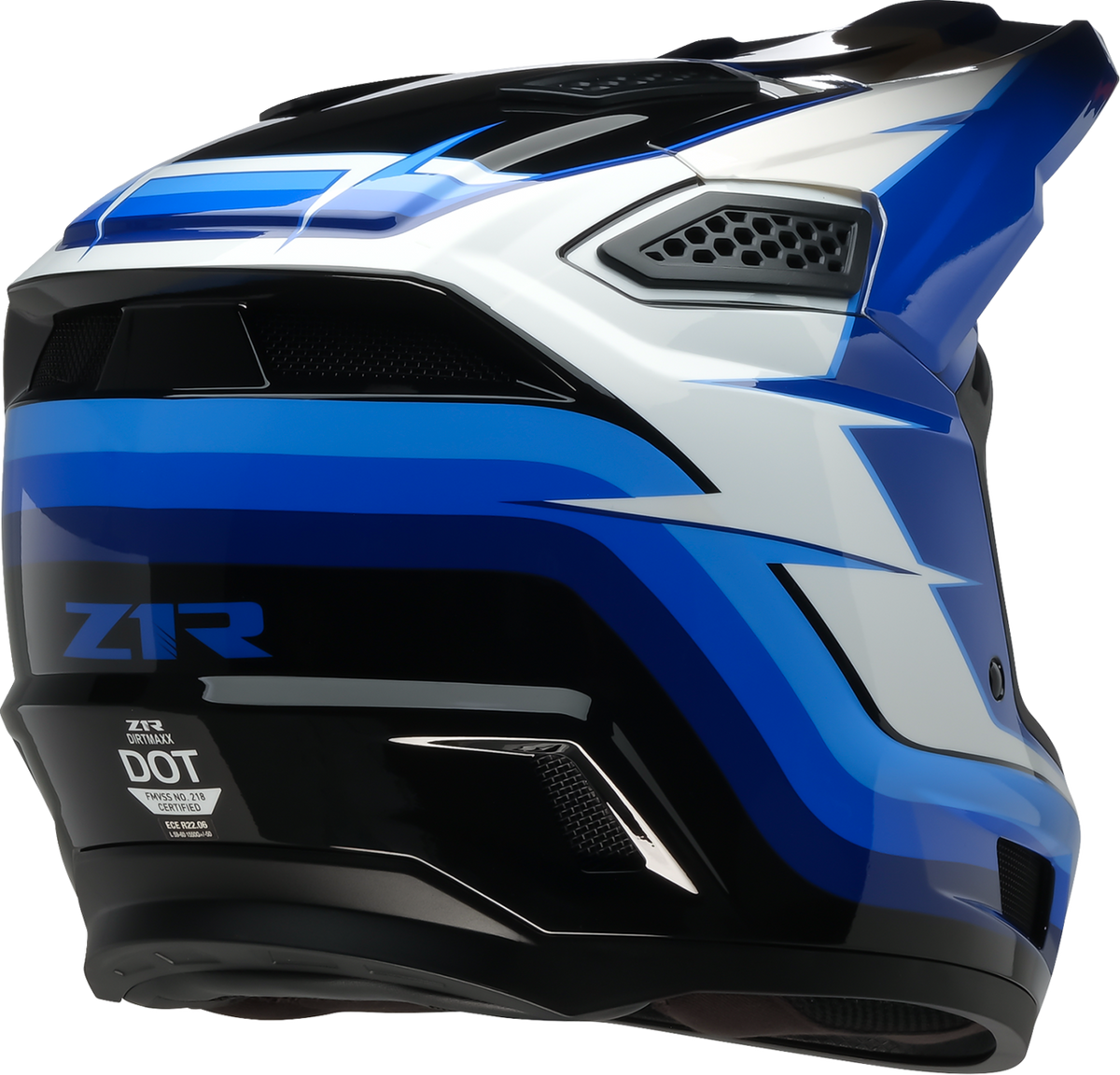 Z1R Dirt Maxx Helmet - Vortex - Blue/White - 2XL 0110-9692