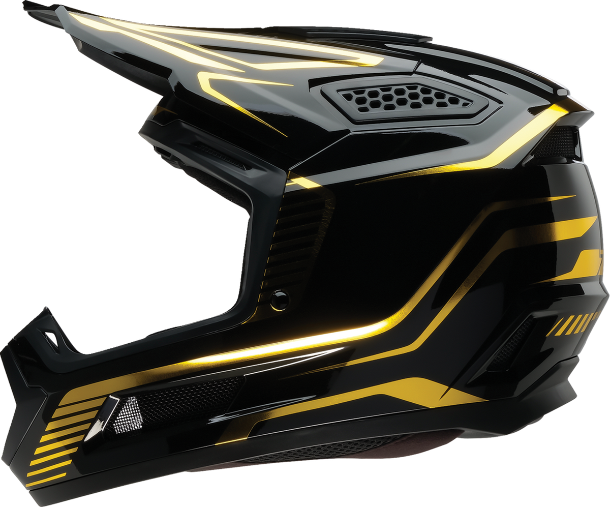 Z1R Dirt Maxx Helmet - Monogram - Black/Gold - XS 0110-9737